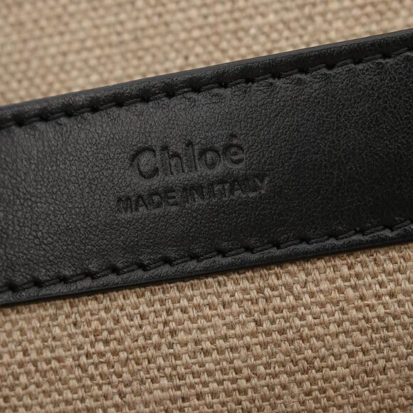 Chloe Leather Tote Bag Black/Beige - Picture 4 of 6